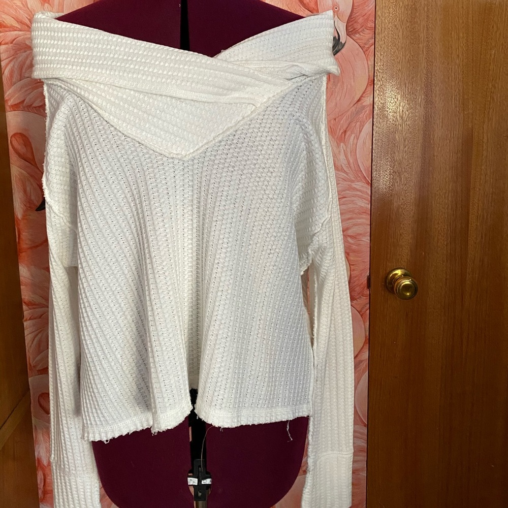 Free People long sleeve cowl neck top